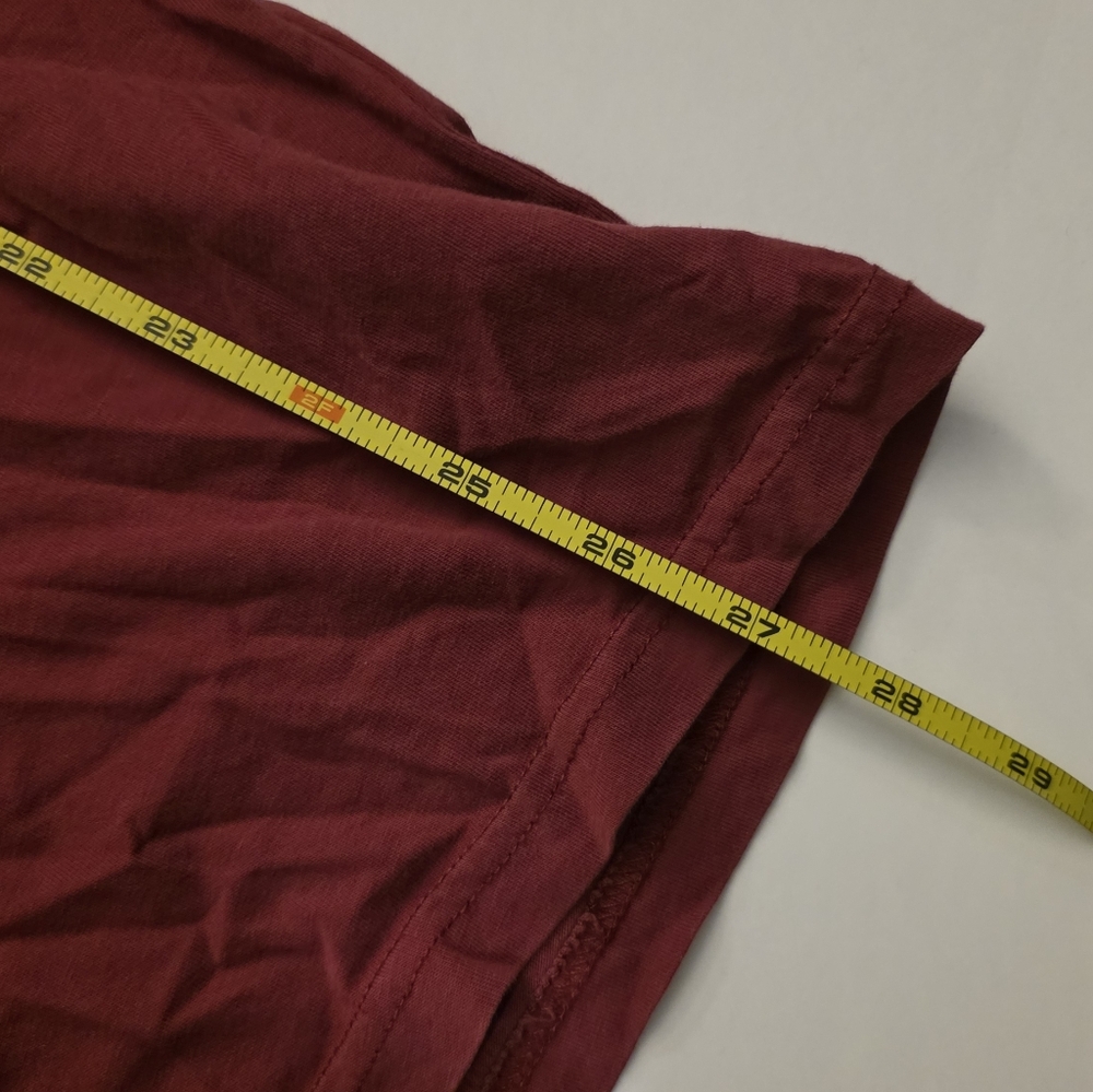 Maison Margiela Aids Awareness T Shirt V Neck Burgundy Size L - Picture 9 of 10